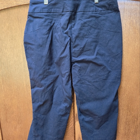 Dana Buchman Pull-On Navy Dress Capris - Picture 2 of 3